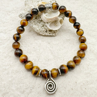 Unalome Tiger's Eye - "Spirit"